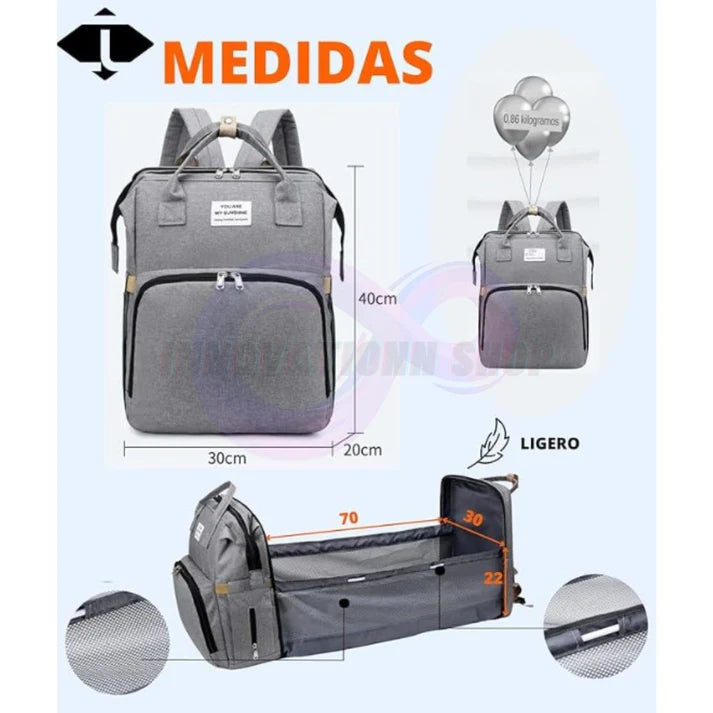 BabyGo™ Mochila 2 en 1 Camping Bebé